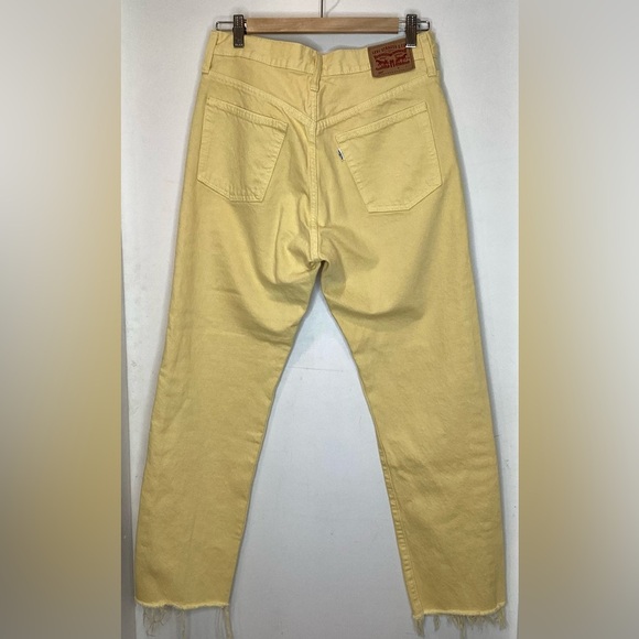 Levis 501s Yellow, White Tag Retro Cropped. In good condition, 29 waist - Picture 12 of 12